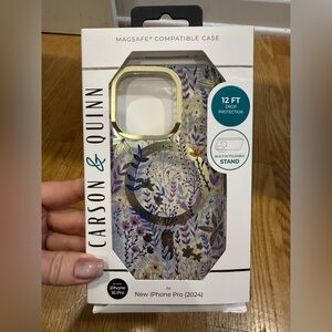 Carson & Quinn iPhone 16 Pro case
New-never used, still in box